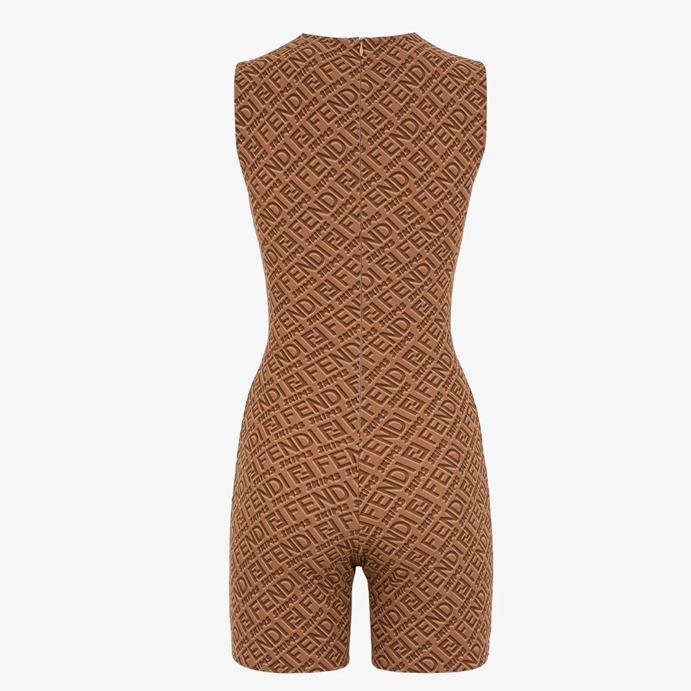 SOLD ❌ Fendi x SKIMS Sleeveless Mid-Thigh Bodysuit - Picture 4 of 5